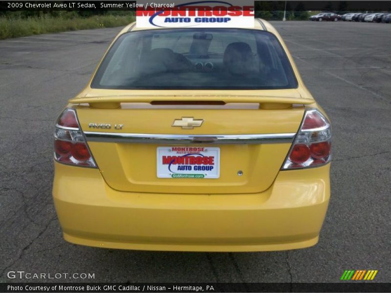 Summer Yellow / Charcoal 2009 Chevrolet Aveo LT Sedan