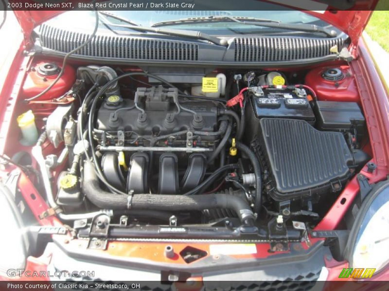 Blaze Red Crystal Pearl / Dark Slate Gray 2003 Dodge Neon SXT