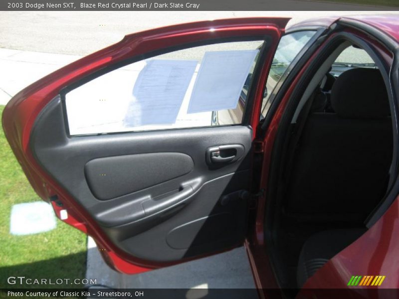Blaze Red Crystal Pearl / Dark Slate Gray 2003 Dodge Neon SXT
