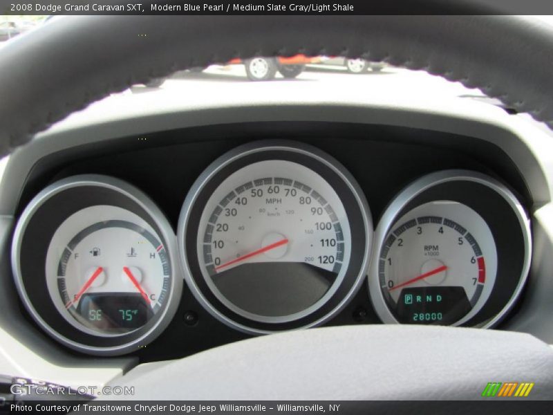 Modern Blue Pearl / Medium Slate Gray/Light Shale 2008 Dodge Grand Caravan SXT