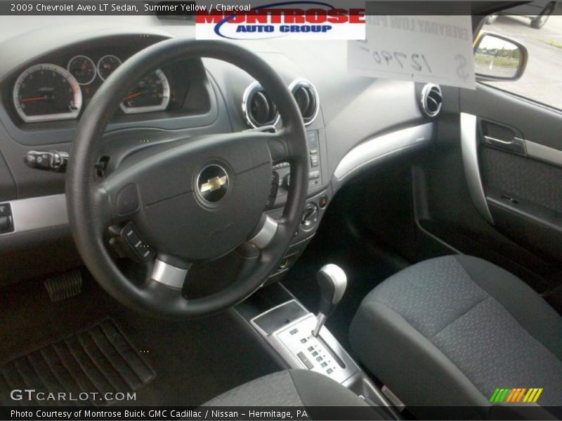 Summer Yellow / Charcoal 2009 Chevrolet Aveo LT Sedan