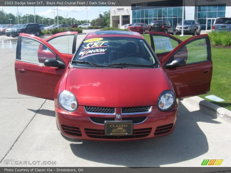 Blaze Red Crystal Pearl / Dark Slate Gray 2003 Dodge Neon SXT