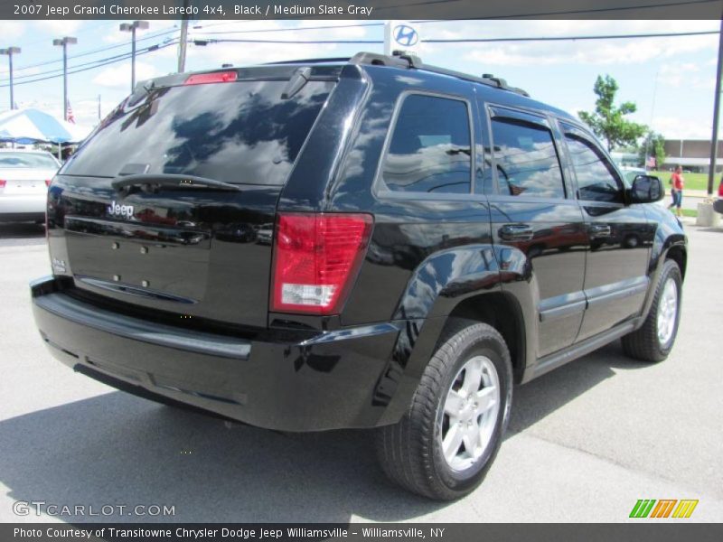 Black / Medium Slate Gray 2007 Jeep Grand Cherokee Laredo 4x4