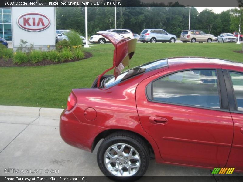 Blaze Red Crystal Pearl / Dark Slate Gray 2003 Dodge Neon SXT
