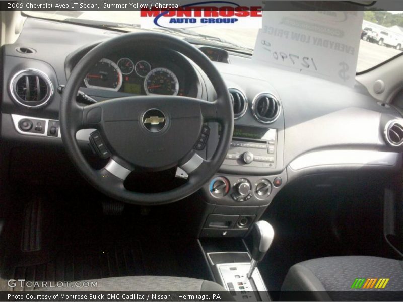 Summer Yellow / Charcoal 2009 Chevrolet Aveo LT Sedan