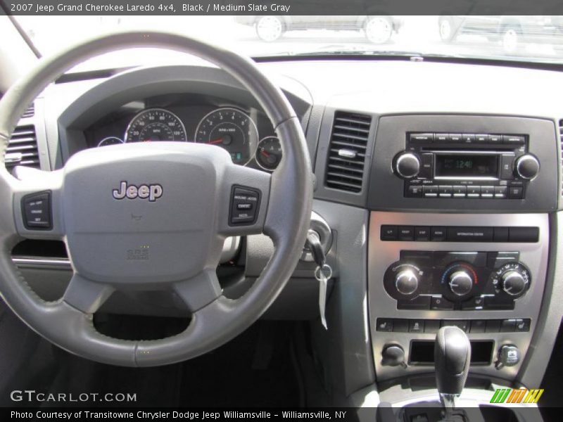 Black / Medium Slate Gray 2007 Jeep Grand Cherokee Laredo 4x4