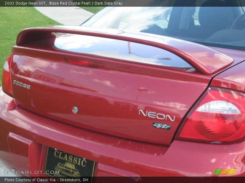 Blaze Red Crystal Pearl / Dark Slate Gray 2003 Dodge Neon SXT