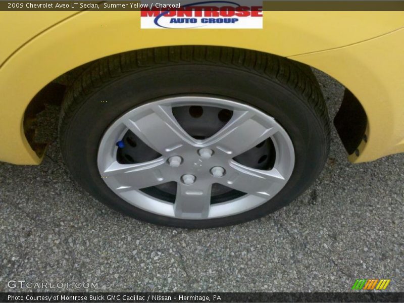 Summer Yellow / Charcoal 2009 Chevrolet Aveo LT Sedan