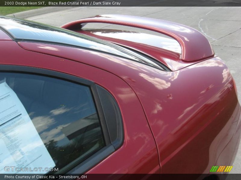 Blaze Red Crystal Pearl / Dark Slate Gray 2003 Dodge Neon SXT