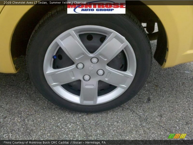 Summer Yellow / Charcoal 2009 Chevrolet Aveo LT Sedan