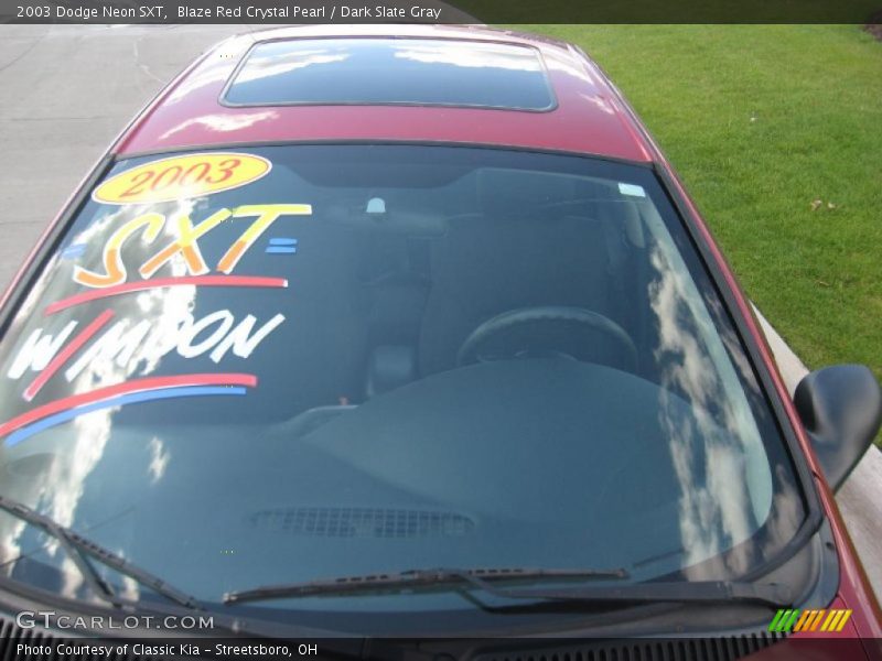 Blaze Red Crystal Pearl / Dark Slate Gray 2003 Dodge Neon SXT