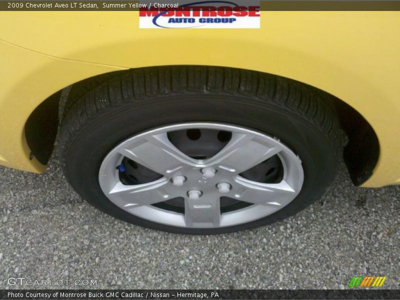 Summer Yellow / Charcoal 2009 Chevrolet Aveo LT Sedan