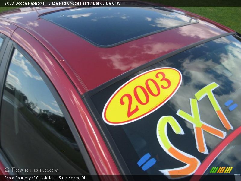 Blaze Red Crystal Pearl / Dark Slate Gray 2003 Dodge Neon SXT