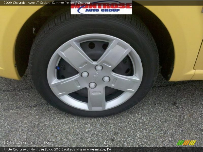 Summer Yellow / Charcoal 2009 Chevrolet Aveo LT Sedan