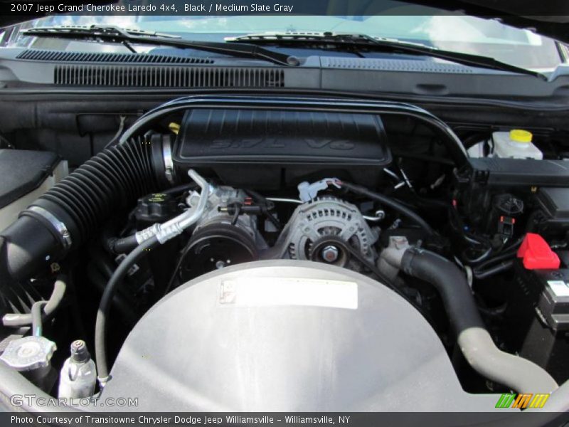 Black / Medium Slate Gray 2007 Jeep Grand Cherokee Laredo 4x4