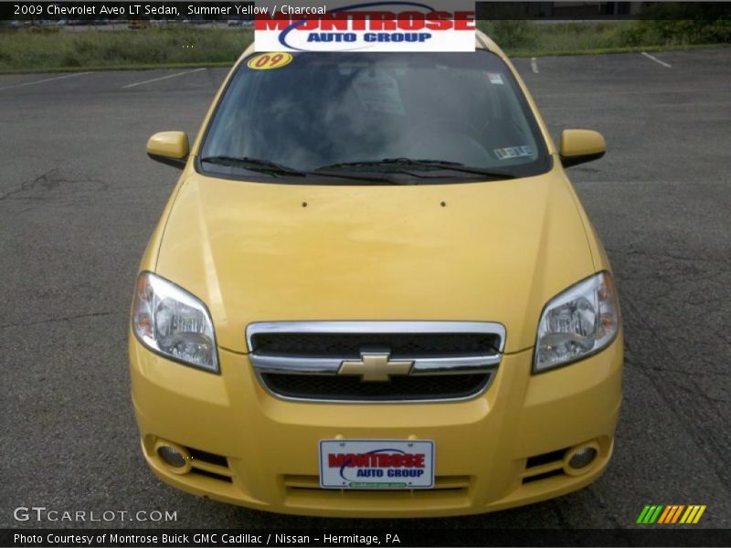 Summer Yellow / Charcoal 2009 Chevrolet Aveo LT Sedan