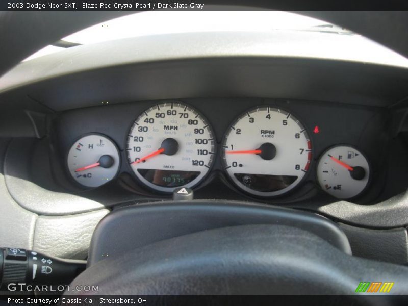 Blaze Red Crystal Pearl / Dark Slate Gray 2003 Dodge Neon SXT