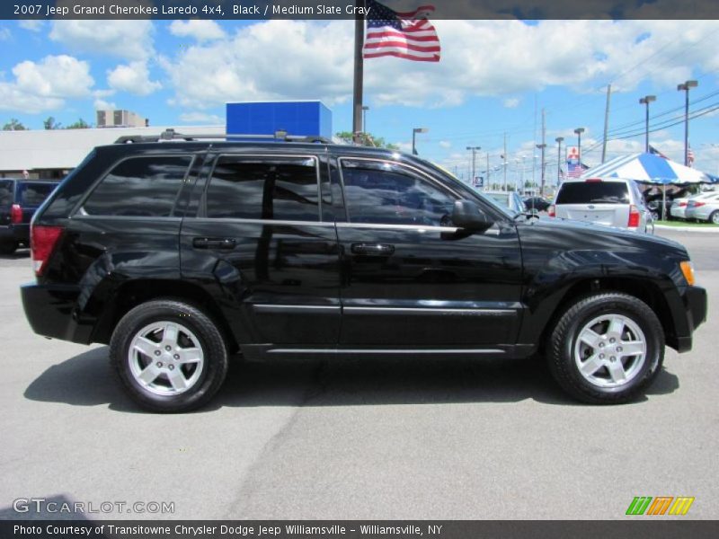 Black / Medium Slate Gray 2007 Jeep Grand Cherokee Laredo 4x4
