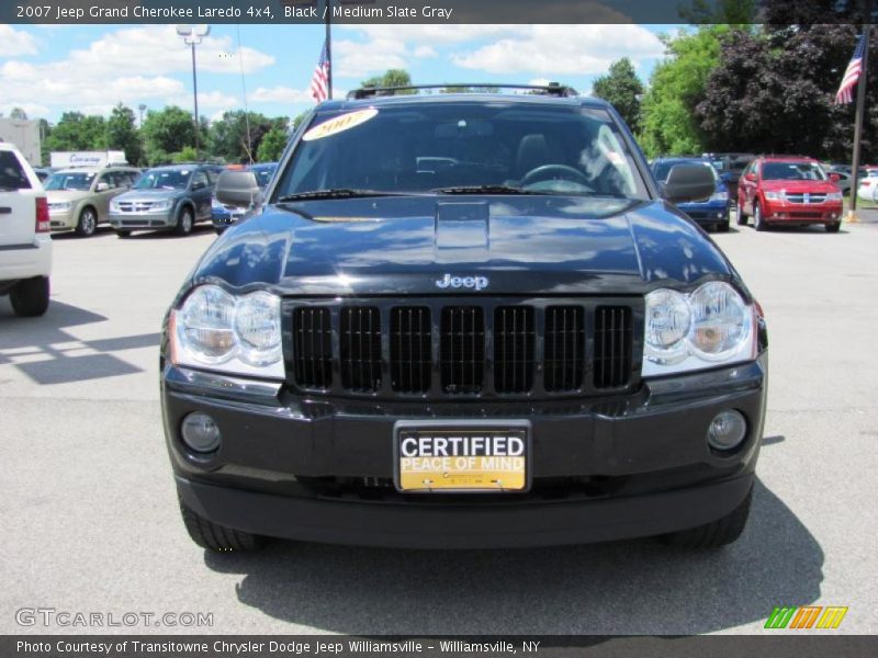 Black / Medium Slate Gray 2007 Jeep Grand Cherokee Laredo 4x4