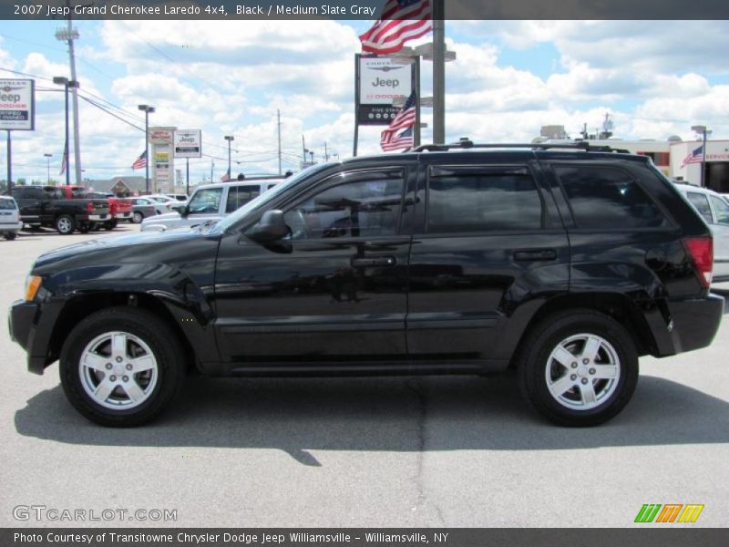 Black / Medium Slate Gray 2007 Jeep Grand Cherokee Laredo 4x4