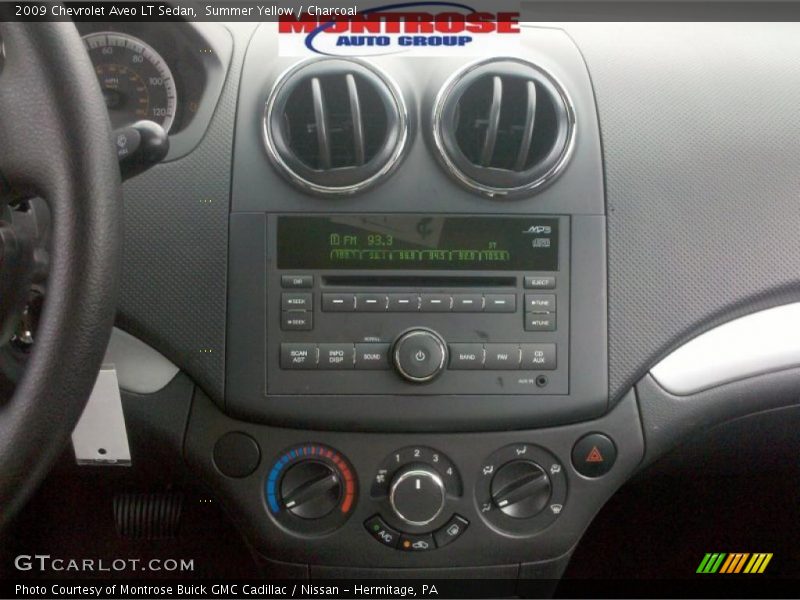 Summer Yellow / Charcoal 2009 Chevrolet Aveo LT Sedan
