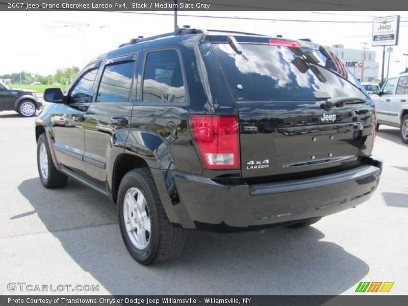 Black / Medium Slate Gray 2007 Jeep Grand Cherokee Laredo 4x4