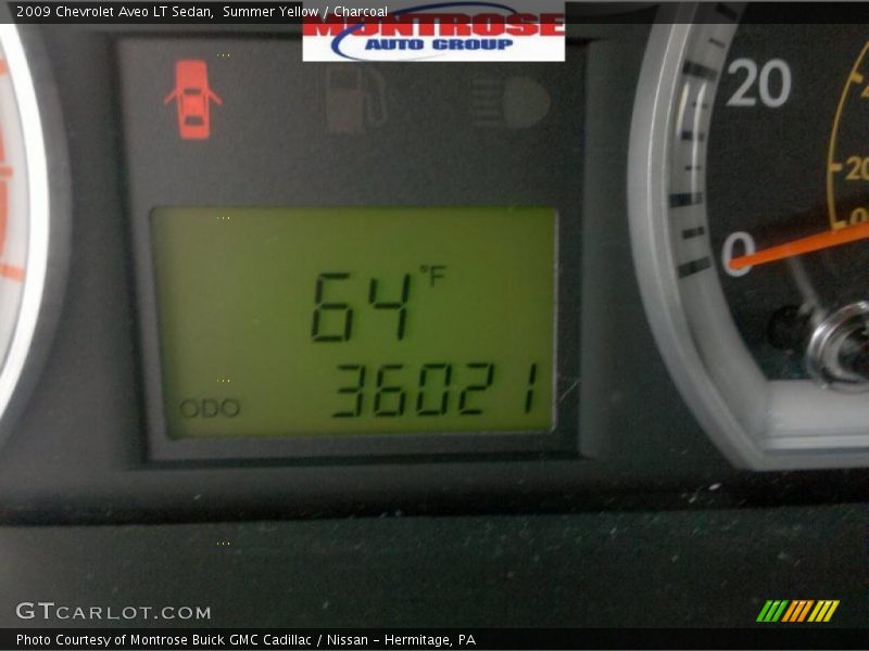 Summer Yellow / Charcoal 2009 Chevrolet Aveo LT Sedan