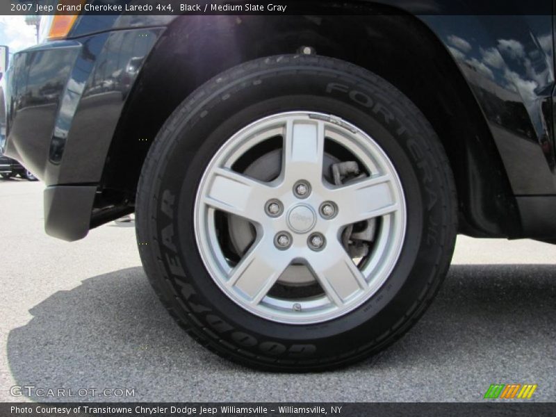 Black / Medium Slate Gray 2007 Jeep Grand Cherokee Laredo 4x4