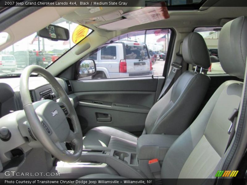 Black / Medium Slate Gray 2007 Jeep Grand Cherokee Laredo 4x4