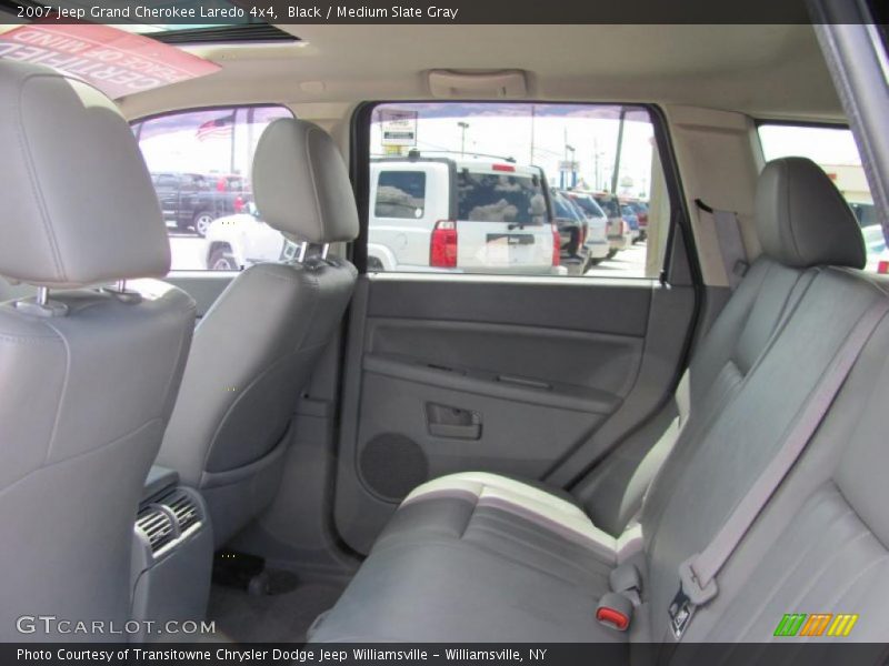Black / Medium Slate Gray 2007 Jeep Grand Cherokee Laredo 4x4