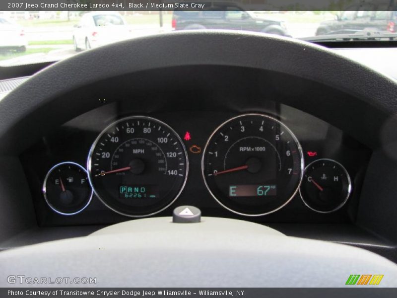 Black / Medium Slate Gray 2007 Jeep Grand Cherokee Laredo 4x4