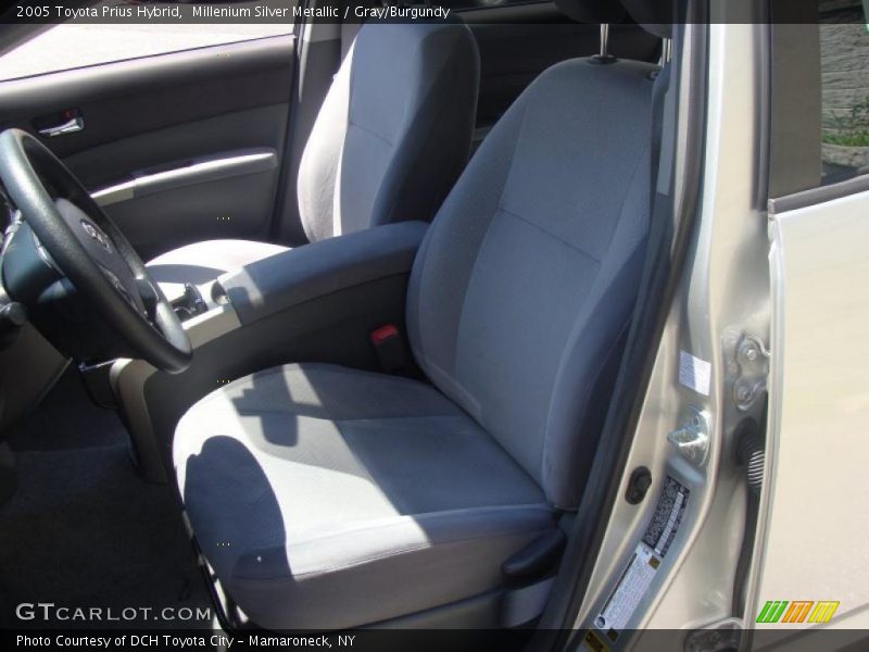 Millenium Silver Metallic / Gray/Burgundy 2005 Toyota Prius Hybrid