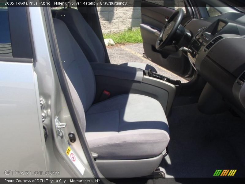 Millenium Silver Metallic / Gray/Burgundy 2005 Toyota Prius Hybrid