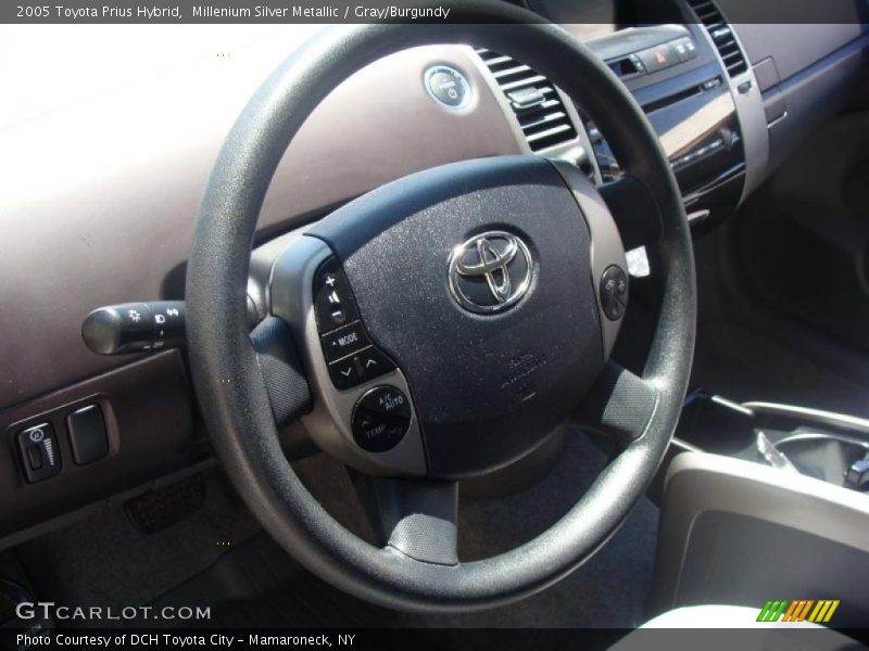 Millenium Silver Metallic / Gray/Burgundy 2005 Toyota Prius Hybrid