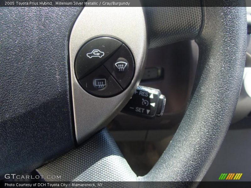 Millenium Silver Metallic / Gray/Burgundy 2005 Toyota Prius Hybrid
