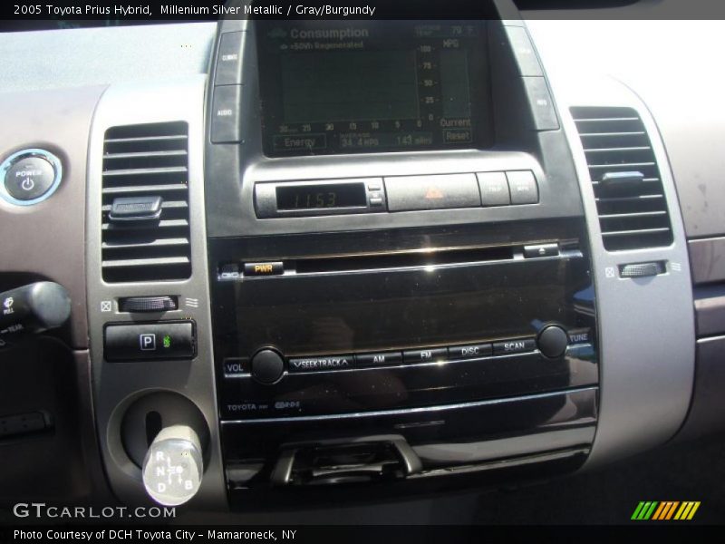 Millenium Silver Metallic / Gray/Burgundy 2005 Toyota Prius Hybrid