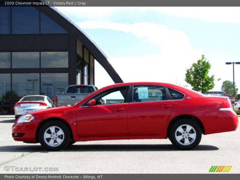 Victory Red / Gray 2009 Chevrolet Impala LT