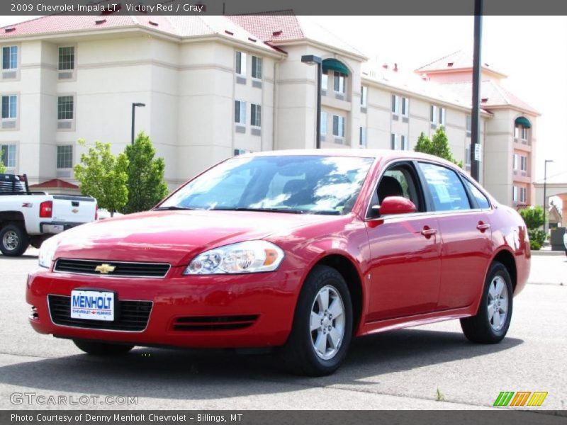 Victory Red / Gray 2009 Chevrolet Impala LT