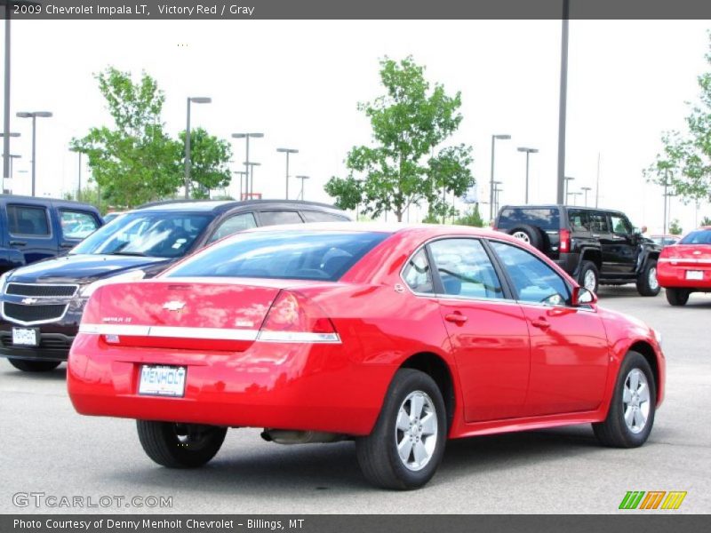 Victory Red / Gray 2009 Chevrolet Impala LT