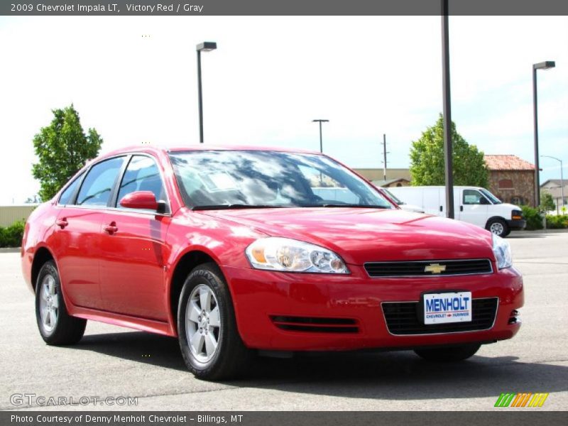 Victory Red / Gray 2009 Chevrolet Impala LT