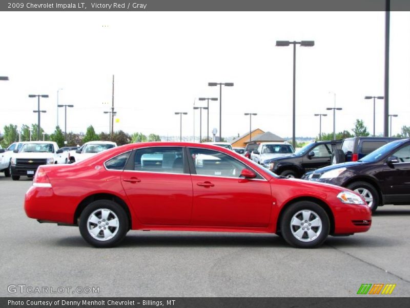 Victory Red / Gray 2009 Chevrolet Impala LT