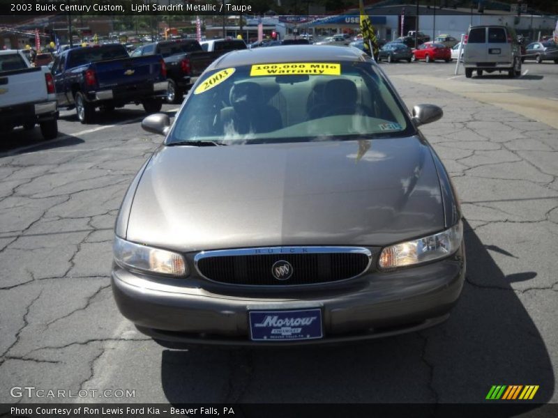 Light Sandrift Metallic / Taupe 2003 Buick Century Custom