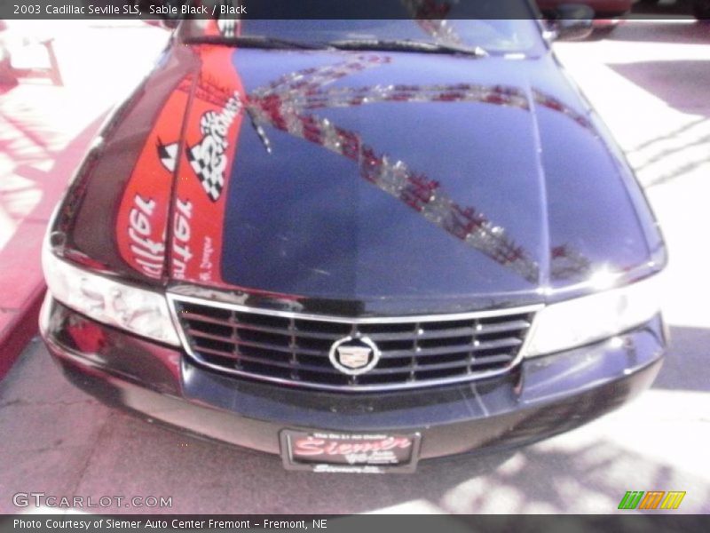 Sable Black / Black 2003 Cadillac Seville SLS