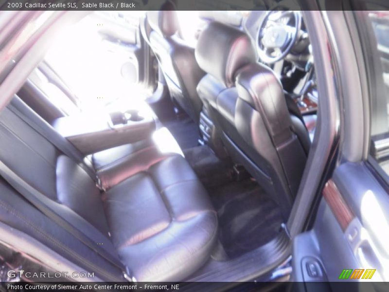 Sable Black / Black 2003 Cadillac Seville SLS