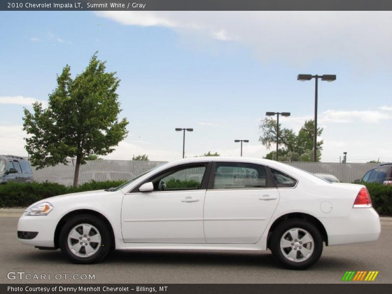 Summit White / Gray 2010 Chevrolet Impala LT