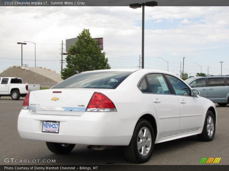 Summit White / Gray 2010 Chevrolet Impala LT