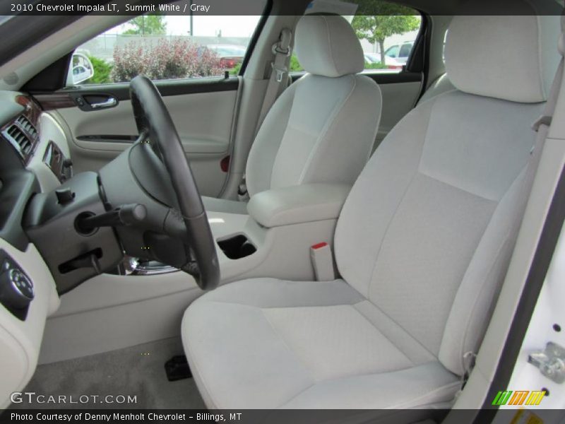 Summit White / Gray 2010 Chevrolet Impala LT