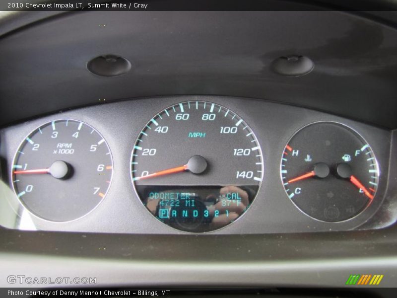Summit White / Gray 2010 Chevrolet Impala LT