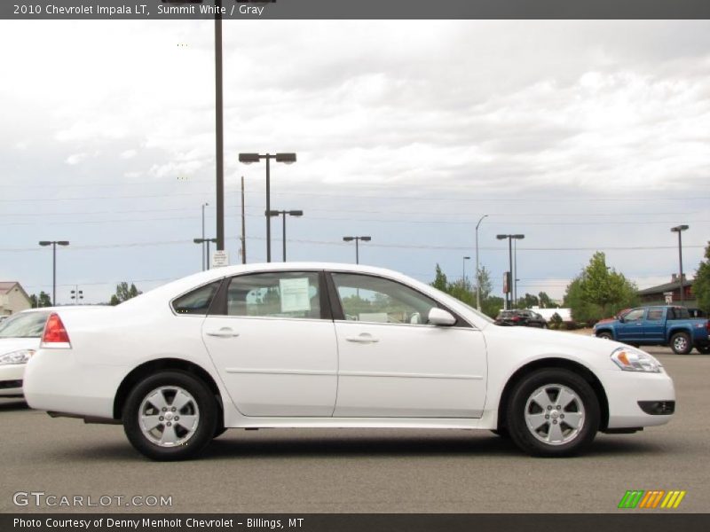 Summit White / Gray 2010 Chevrolet Impala LT