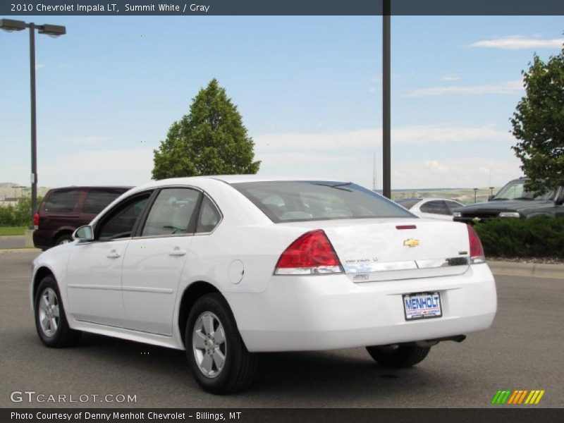 Summit White / Gray 2010 Chevrolet Impala LT